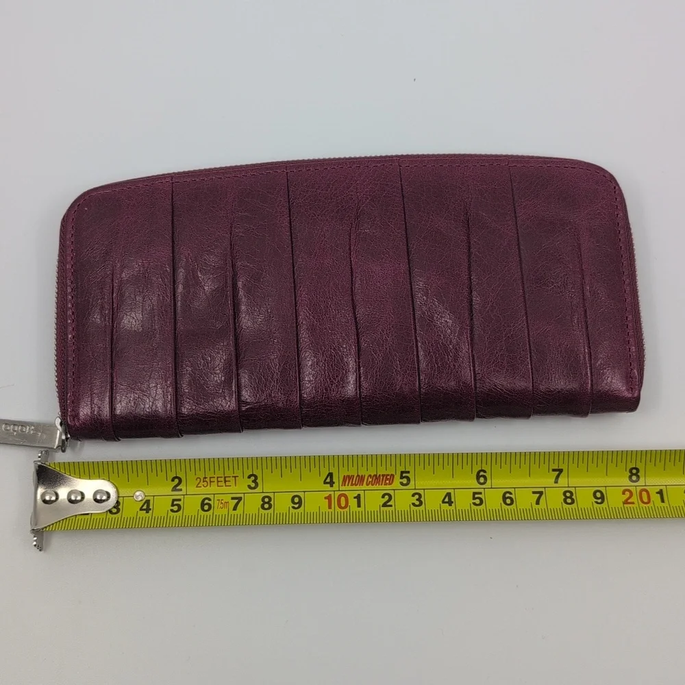 HOBO Adeline 732232 Women's Merlot Leather Wallet Zipper Dust Bag - Picture 10 of 10